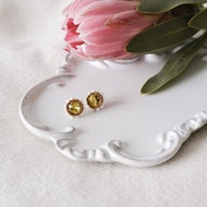 芒星寶石耳環 施華洛世奇 SWAROVSKI 鑽 淡水珍珠 編織耳環