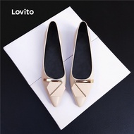 Elegant Plain Pointed Comfortable Soft Sole Commuting Wear Low Heels Black Ballet Flats for Women LF
