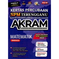 BUKU LATIHAN ( 2025 ) : KERTAS PERCUBAAN SPM TERENGGANU AKRAM MATEMATIK DWIBAHASA ( KERTAS PERCUBAAN