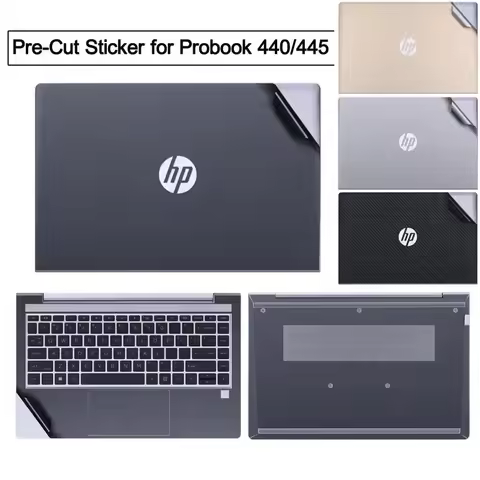 Pre-Cut Anti Fingerprint Laptop Vinyl Sticker Decal Film Cover Skin for 2023 2022 HP Probook 445 440