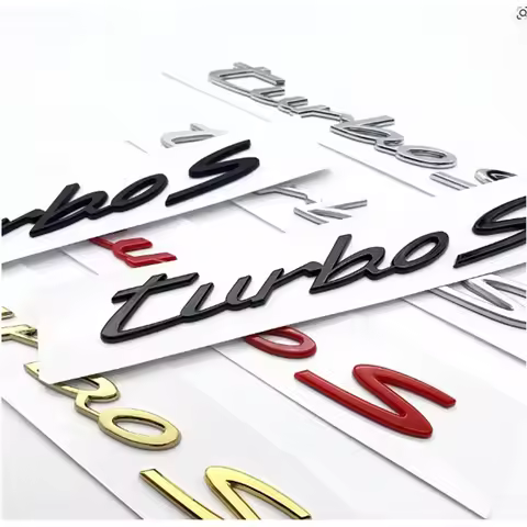 Top Quaulity New Style targa 4 S turbo Letter Rear Trunk Emblem Logo Badge for Cayenne Panamera Carr