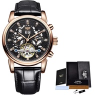 Lige นาฬิกา Tourbillon หรูแบรนด์ชั้นนำนาฬิกาธุรกิจแฟชั่นผู้ชายลำลองกีฬากันน้ำผู้ชาย