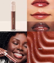 Fashion Rare Beauty 6-color Beam Fine Blaze Sparkling Lipstick Smooth Lip Gloss Beauty Natural Nouri