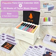 Tolongterm> Piano Calendar 2026 Desk Calendar Playable Piano, Swift Mini Piano Calendar With 52 Week