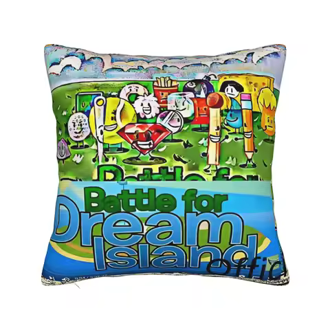BFDI Inanimate Insanity All Characters Pillow Cover Square Cushion Cover Novelty Pillow Case For Cou
