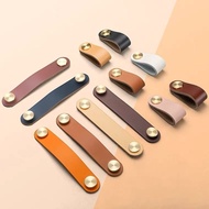 Door Window Handle Wardrobe Door First Handle Perforation-Free Design Anti-Cowhide Genuine Cowhide Handle IKEA Light Luxury Cabinet Door Wardrobe Drawer Leather Leather Cabinet Cabinet