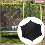 [BububuMY] Black Garden Trampoline Canopy Sun Shade Cover for 10ft Trampoline Rainproof Roof Outdoor