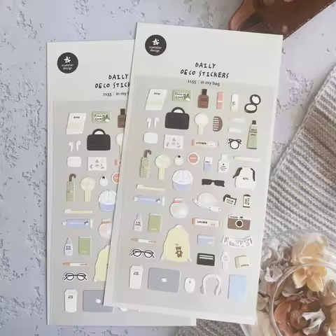 Korean Import Suatelier The Things In My Bag Nylon Stickers Scrapbooking Diy Journal Stationery Stic