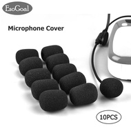 EsoGoal 10PCS Microphone Covers Microphone Windscreen Sponge Cover Headset Mic Foam Cover Protective Cap for Gooseneck Meeting Mic