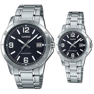 พร้อมส่ง นาฬิกา คาสิโอ Watch Casio นาฬิกาคู่ MTP-V004D-1B2 / LTP-V004D-1B2 ของแท้100% Warranty ศูนย์ไทย LTP-V004D-1B2