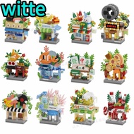 WITTE Mini Shop Blocks, Micro Blocks Mini City Building Blocks,  Building Blocks Educational Toys Ed