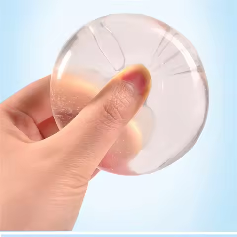 Clear Maltose Syrup Ball Slow Rebound Fidgeting Adult Kids Toys Stress Relief Stress Resistant Ball 