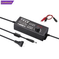 LOVETOUCH 3V-12V 24V 36V 2A 3A 5A Adjustable AC Adapter Source High Voltage TransformerConnector wit