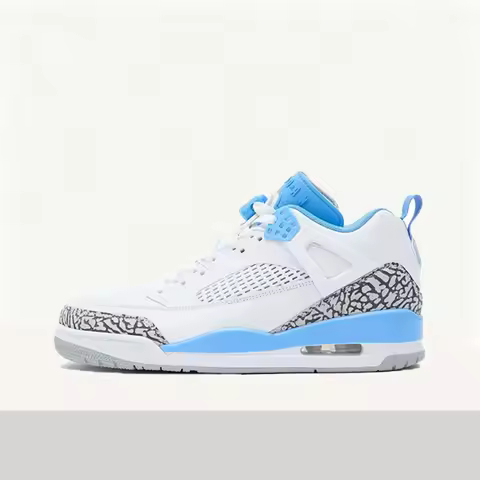 Nike Jordan Spizike LOW “UNC” Comfortable, Versatile, Durable Low-Top Fashionable Retro Basketball S