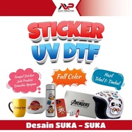 DTF UV STICKER PRINTING A3 DTF UV STICKER/S 1 METER DTF UV STICKER/S 50 CM DTF UV STICKER/S RAISED S
