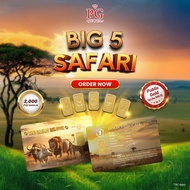[Limited Set] Public Gold Bullion Bar 1g (Au 999.9) - Big 5 Safari