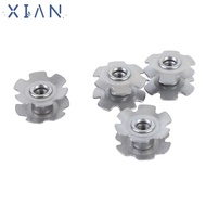 XIANEE 8Pcs Cycle Headset Star Nut, Steel 28.6mm Fork Cycle Fork Star Nut, Durable M6 thread 28.6 mm