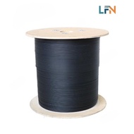 LFN 1 Core Fiber Optic Cable 1KM 1 Core Fiber Optic Cable 500m Pure Black Outdoor FOC (FRP)