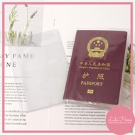 Passport Cover Protector Waterproof Scratch-Resistant Clear Travel ID Card Pocket Sarung Pemegang Pa