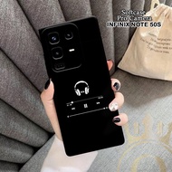 HP Infinix Note 50s Softcase - ORORA - Latest Infinix Note 50s Casing - Music Case Motif - Infinix -