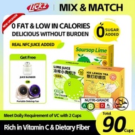 LICKZ JUICE MIX & MATCH Lime Calamansi Ice Lemon Tea SoursopLime Juice Beverage Concentrate - BUNDLE