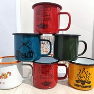 8cm 9cm Export Extra Thick Enamel Mug Coffee Cup Mug Old-fashioned Tea Caddy JF3H