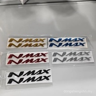 Pelekat Lencana Emblem Tangki 3D Motosikal, Pelekat Logo Moto Wheel N-MAX Untuk Yamaha NMAX 155 250 