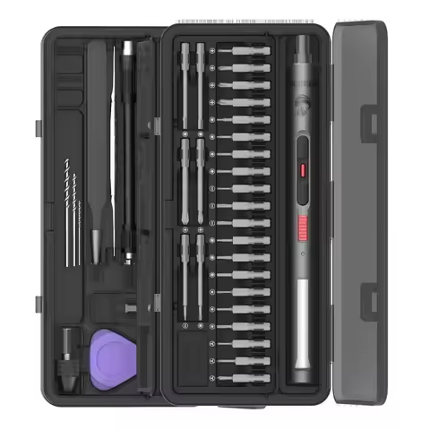 CreationSpace Mini Charging Mobile Phone Repair Electric Screwdriver with Light, Repair Kit CS0802A 