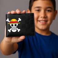 One Piece Luffy Gear5 Anime Character Motif Boys' Folding Wallet