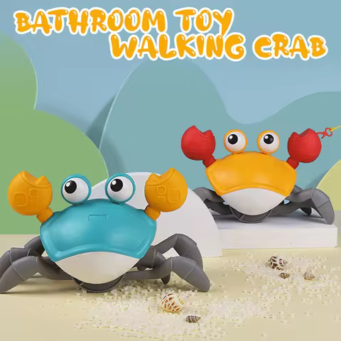 Children's clockwork crab octopus toys can be dragged and swimn