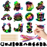 St. Patrick DIY Scratch Card Irish Festival Party Decoration Creative DIY Scratch Painting Ornaments