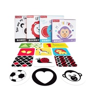 FISHER PRICE NEWBORN BABY VISUAL FLASH CARD BLACK RED WHITE COLOUR❤️🖤🤍