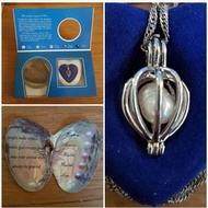 Set Mutiara Pearl Asli Necklace Rantai Cincin ring earring pendant Akoya X Sabah