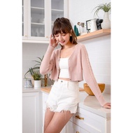 DANIELLE WEAVED CARDIGAN IN ROAST BEIGE