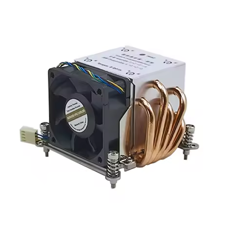 Good Thermal 2U Server CPU Heatsink for LGA115X LGA1200 LGA1366 CPU Cooler with 6025 Fan 6800rpm 5He