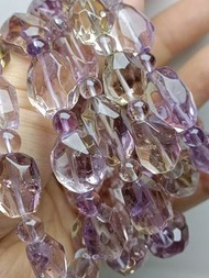 🎼玻利維亞紫黃晶🍂#2🍂🎶鑽切隨形珠🎵紫黃共生🎼紫水晶🎶黃水晶🎵
