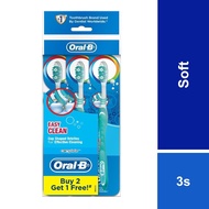 Oral-B Complete Easy Clean Soft Manual Toothbrush In PolyBag (3 Counts)