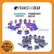 FRAMESANDGEAR TITANIUM BRAKE BOLT KIT FOR SHIMANO ULTEGRA R8170