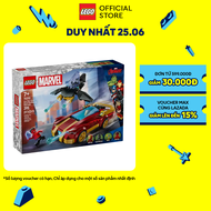 LEGO SUPERHEROES 76310 Đồ Chơi Lắp Ráp Xe Người Sắt Black Panther Đấu Với Hulk (295 chi tiết)