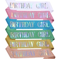BIRTHDAY Sash Crown Sign Girl