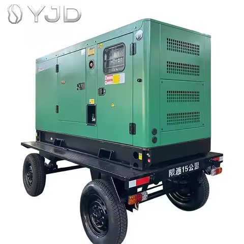 Chinese Mobile Silent Movable Diesel Generator for Power Supply 50/60Hz Frequency Auto 10/20/30KW Ra
