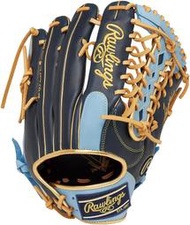 日本進口 Rawlings HYPER TECH COLOR 即戰力 棒壘球野手手套 T網檔(GR3HTCY719)深藍