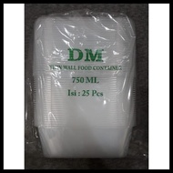 Food Box / Food Plastic / Thinwall Brand Dm 750ml / 750 ml Db019