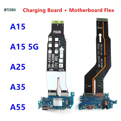 USB Type-C Charging Port Motherboard Flex Dock Connector Quick Charger Board For Samsung A15 A25 A35