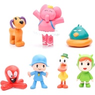 7 Set of New Pocoyo Toys,Action Figure Doll Toy, Nina, Elly, Pato, Fred, Loula Toys WW2F