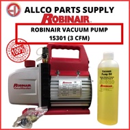 ROBINAIR VACUMASTER VACUUM PUMP 15301 (3CFM) - COMES WITH VACUUM PUMP OIL