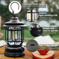 Lentera Lampu Retro Camping Vintage Lampu Camping Emergency Lamp 3 LED COB / Untuk Kegiatan Outdoor