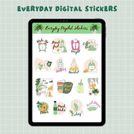 數位 Everyday Digital Stickers Goodnotes &amp; Notability | Digital Garden Stickers