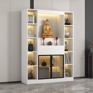 Buddha Shrine Clothes Closet Altar Altar Shrine Guanyin Altar God of Wealth Buddha Statue Worship Table Buddha Shrine Home with Door Buddha Cabinet