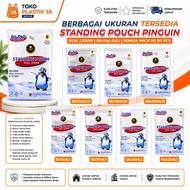 TokoPlastic36 - Standing Pouch Seal Penguin Wide Premium Quality BluTop - 9x15x0.1 - 10x17.6x0.1 - 1